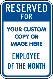 Custom Employee of The Month Sign