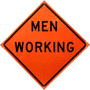 Men Working Sign
