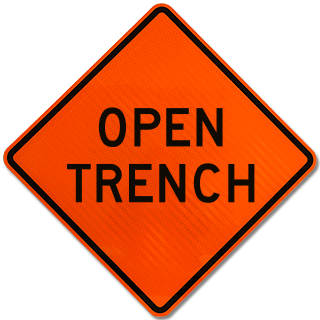 Open Trench Rigid Sign