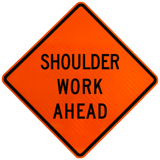 Shoulder Work Ahead Sign