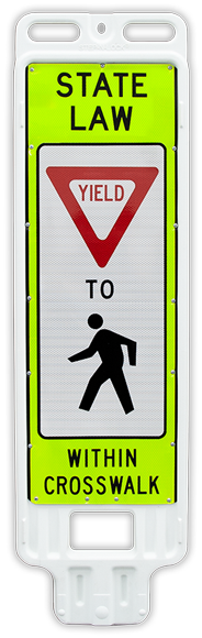 Replacement Yield to Pedestrians In-Street Crossing Panel