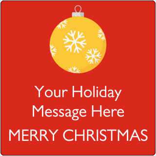 Custom Holiday Floor Sign