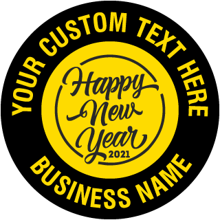 Custom Holiday Floor Sign