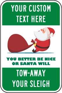 Personalized Novelty Parking Sign with Colored Background