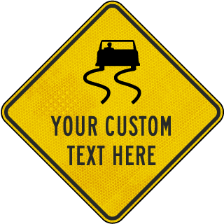 Custom Yellow Diamond Traffic Sign