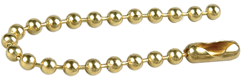 #6 Brass Beaded Chain