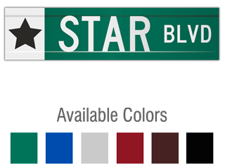 Extruded Blade with option for 1 color image plus suffix and prefix.