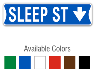 Novelty Sign with Directional Arrow.