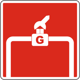 Gas Shut Off Valve F-1040 - Safety Signs Dublin - View #10
