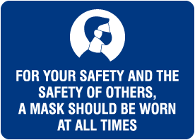 OSHA Mask  Sign Hand Safety Sign Mascarrilla Mascara Heavy Duty Covidsign 