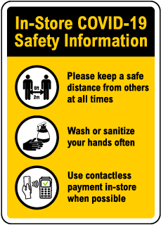 V Safety COVID-Sicherheits-Schild 'Do Not Enter If...' - 300 X 200 Mm, Starrer Kunststoff, Zur Hygienekontrolle