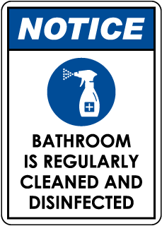 Left Arrow Sign With SymbolHeavy Duty Decon Shower OSHA Notice