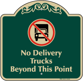 Montague Metal Products - No Delivery Trucks on Driveway