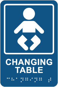 Baby Changing Table Sign - Save 10% Instantly