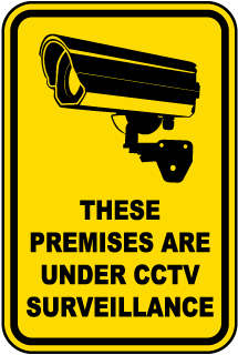 S11 Sticker - CCTV 75mm x 100mm A7 Camera Premises are Alarmed Sign
