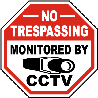 Cctv Red Sign