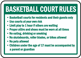 basketball safety rules