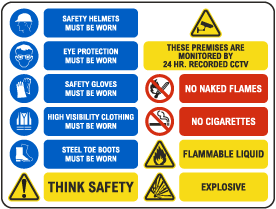 Mandatory PPE Sign High Visibility Clothing Must Be Worn In This Area ...