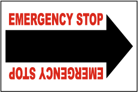 Caution Sticker Emergency Stop Control Labels For Corporate Safety ...