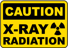 Caution X-Ray Radiation Sign - Save 10% Instantly