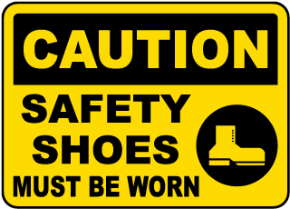 Safety Boots Must Be Worn Safety Sign Manufactured To Gov HSE Requirements 