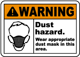 Gas Mask Safety Sign