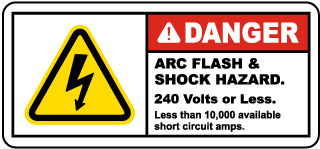 Danger 110 Volts Plastic Sign Or Sticker Choice Of Sizes Electrical Hazard Shock