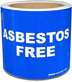 Warning Asbestos Adhesive Labels 50mm x 50mm