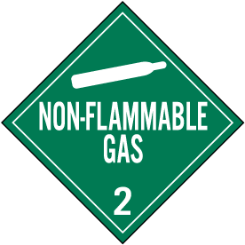 Non-Flammable Gas Class 2 Placard - Get 10% Off Now