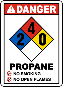 NFPA Propane 2-4-0 Sign - Get 10% Off Now
