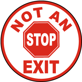 No Exit Road Sign