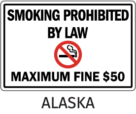 alaska tobacco laws Alaska No Smoking Sign