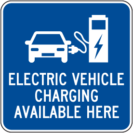 Electric Vehicle Charging Station Sign