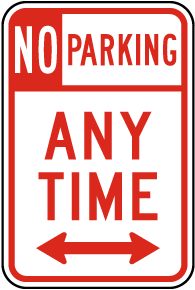 No Parking 24 Hr Access Required At All Times Correx Safety Sign 300mm x 200mm. 