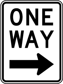 One Way Right Sign - Get 10% Off Now
