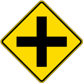Cross Road Intersection Sign - Claim Your 10% Discount