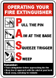 Operating Your Fire Extinguisher Sign
