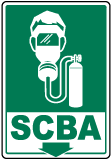 Self-Contained Breathing Apparatus Sign