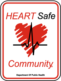 Heart Safe Community AED Sign