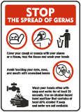 Stop The Spread of Germs Sign