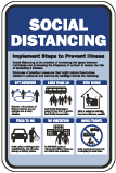 Social Distancing Preventions Sign