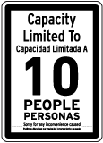 Bilingual Capacity Limited Sign