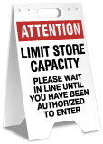 Attention Limit Store Capacity Floor Stand