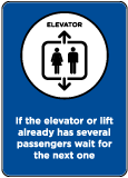 Elevator/Lift Occupancy Sign
