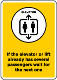Elevator/Lift Occupancy Sign