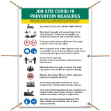 Job Site COVID-19 Prevention Measures Banner