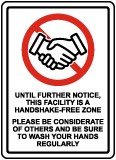 No Handshake Sign