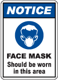 Notice Face Mask Sign