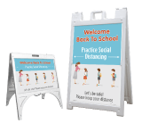 Back to School Social Distancing Sign
