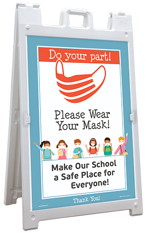 Do Your Part! Wear Your Mask Sandwich Board Sign